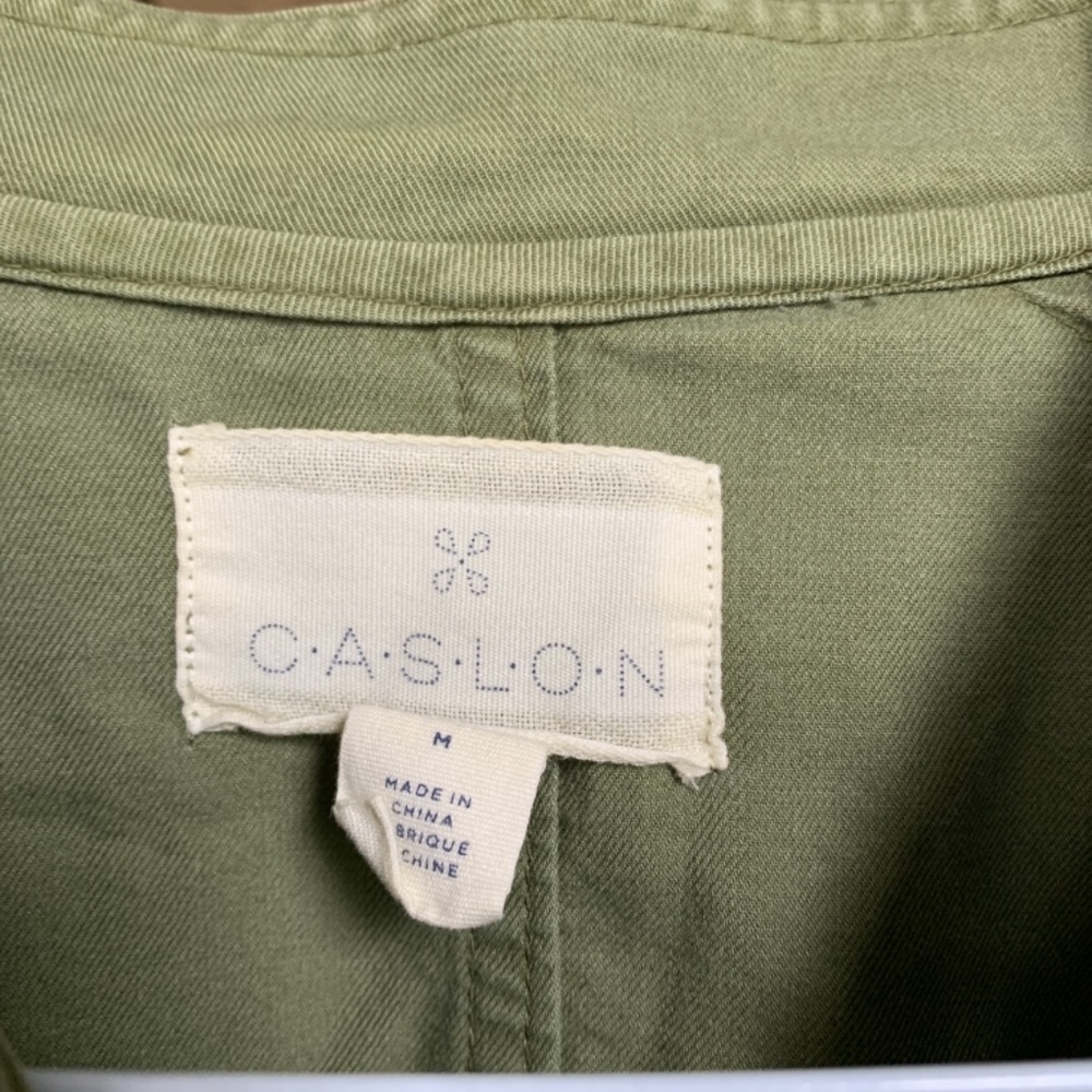 Caslon raw hem‎ utility jacket in sage . Worn twice. - Picture 2 of 3